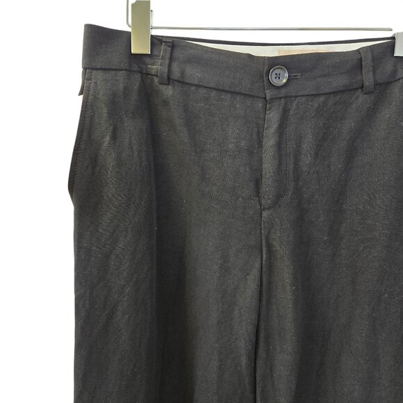 Banana Republic Linen Blend Wide Leg Trouser Pants Size 8 Long - Picture 6 of 7